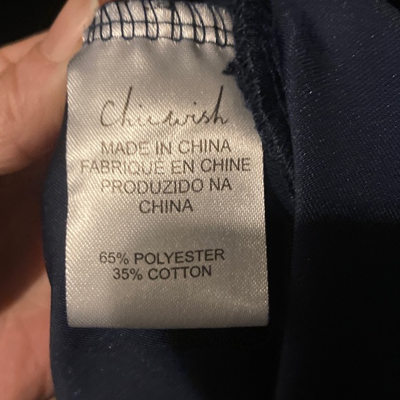 Chicwish beautiful classy sexy wrap blue velvet  long sleeved dress EUC - Picture 6 of 7